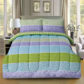 1 PC Double Winter Comforter-Green Circles