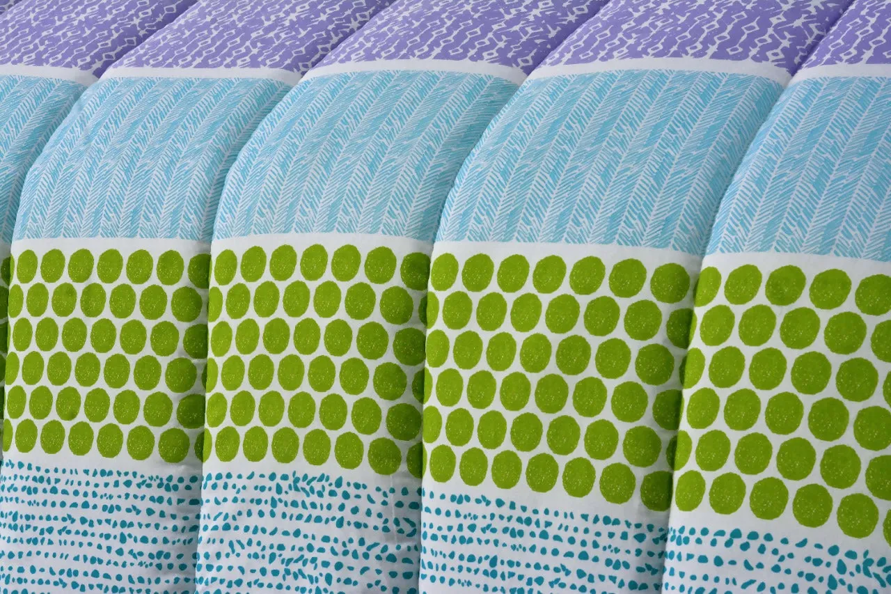 1 PC Double Winter Comforter-Green Circles