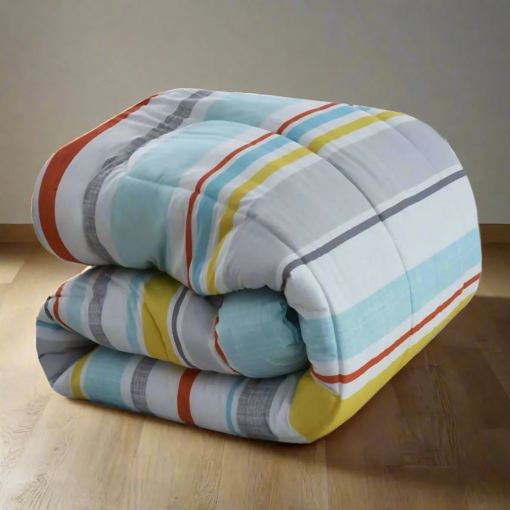 1 PC Double Winter Comforter-Multi Stripes