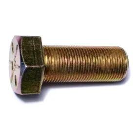 1"-14 x 2-1/2" Zinc Plated Grade 8 Hex Cap Screws (5 pcs)