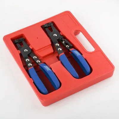 2 Piece Mechanic's Hose Installer Remover Removal Clamp Plier Tool