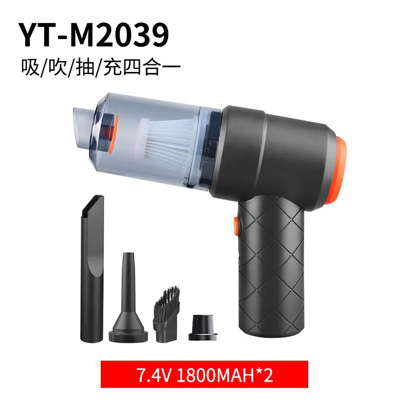 2024 New Model Dog Nose Car Vacuum Handheld Wireless Car Use Blowing Sucking Integrated Mini Desktop Pet Vacuum