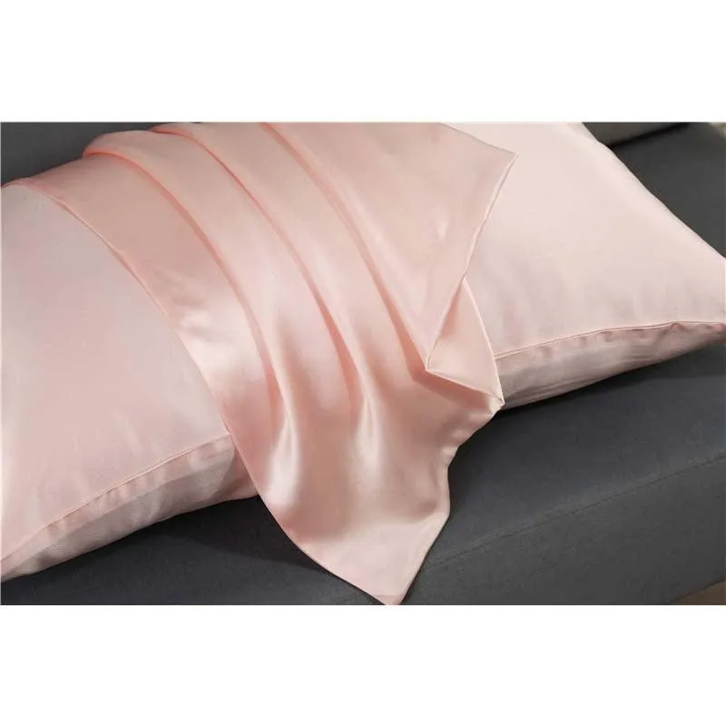 25 momme silk pillowcase - queen - envelope - Pink