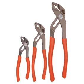 3-PC. Adjustable Joint C.S.T. Pliers Set HI-VIZ Orange