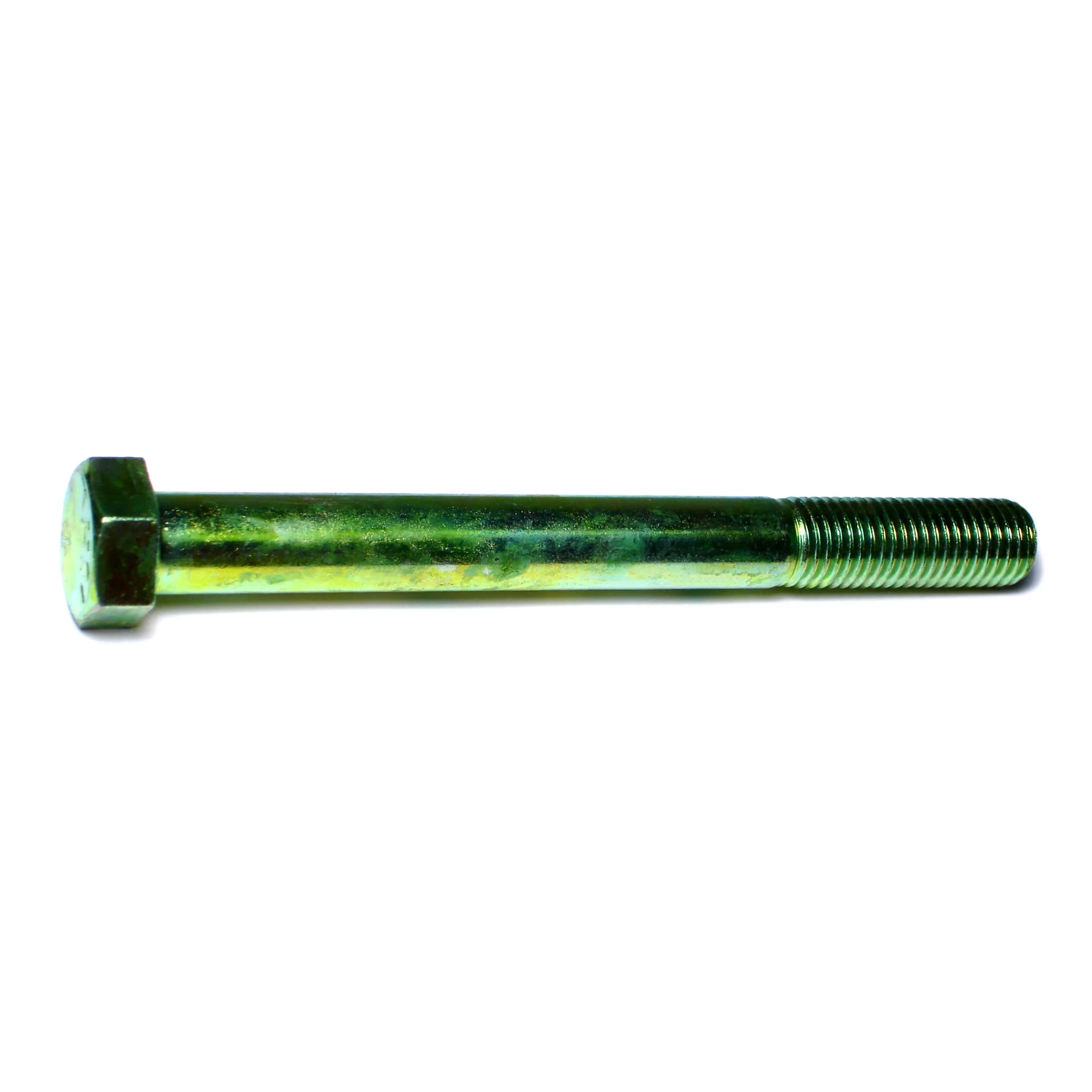 3/4"-10 x 7-1/2" Green Rinsed Zinc Grade 5 Hex Cap Screws (11 pcs.)