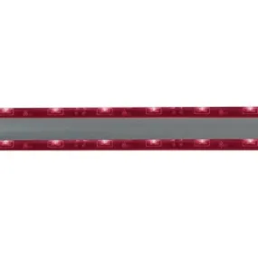 35 1/4" Rubber Strap w/lights- Red