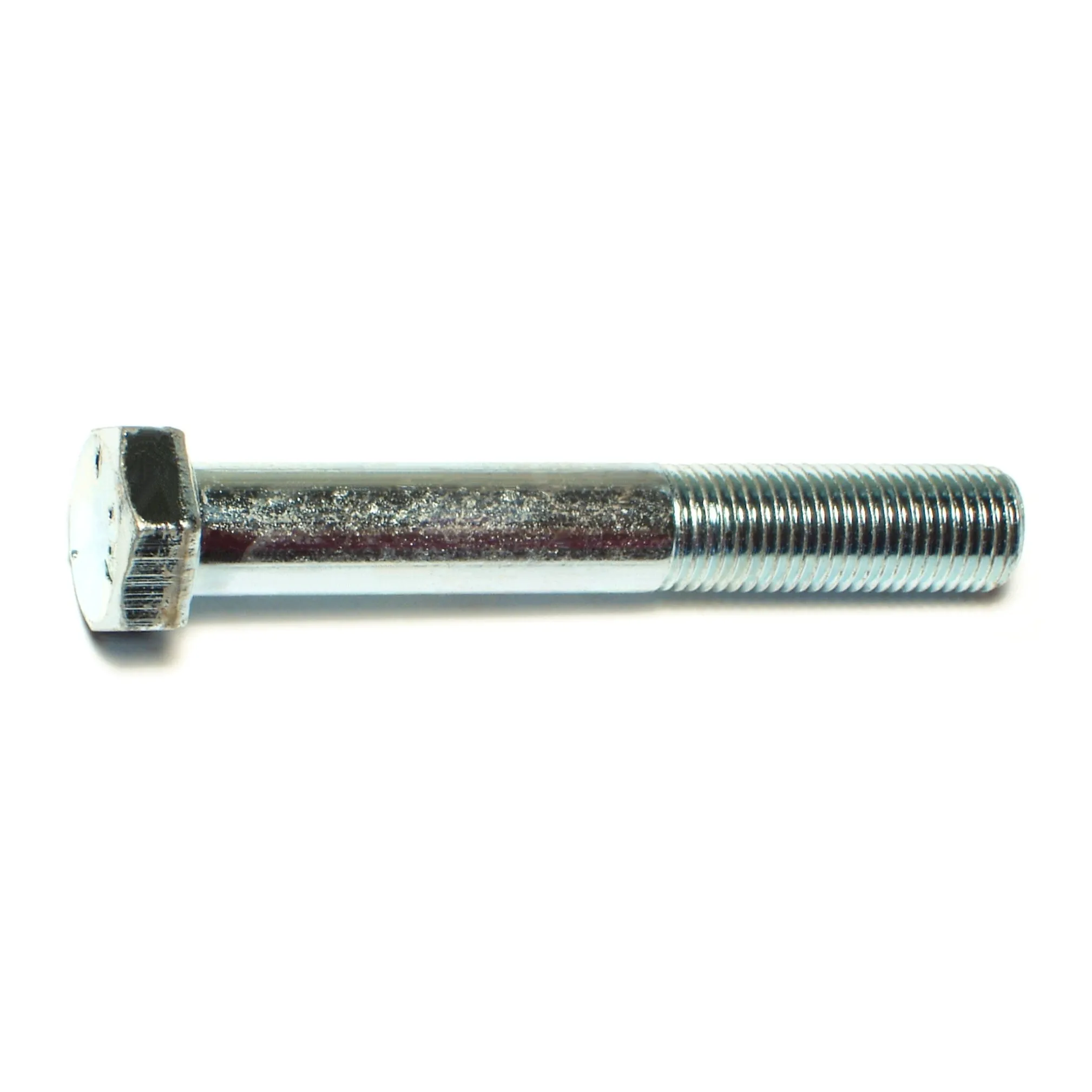 3/8"-24 x 2-1/2" Zinc Plated Grade 5 Steel Fine Thread Hex Cap Screws