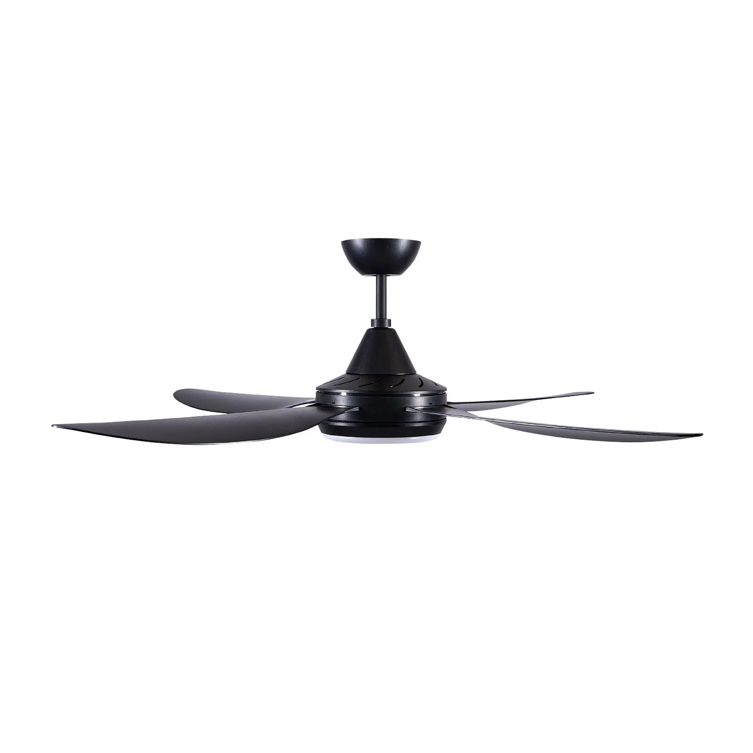 48" Vector DC Ceiling Fan White, Black with Light 22693/XX Brilliant Lighting