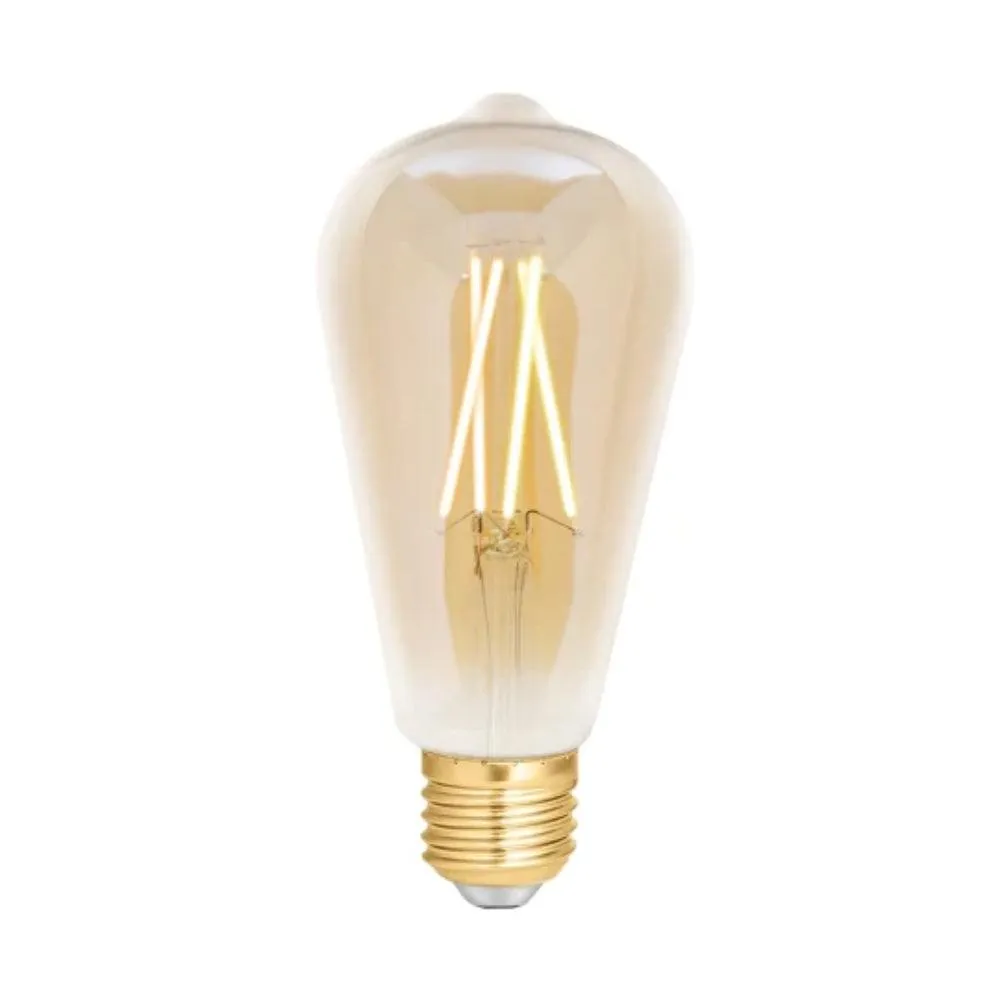 4Lite Wiz Connected 6.5W ST64 LED Smart Filament Bulb E27 | Tuneable White & Dimmable