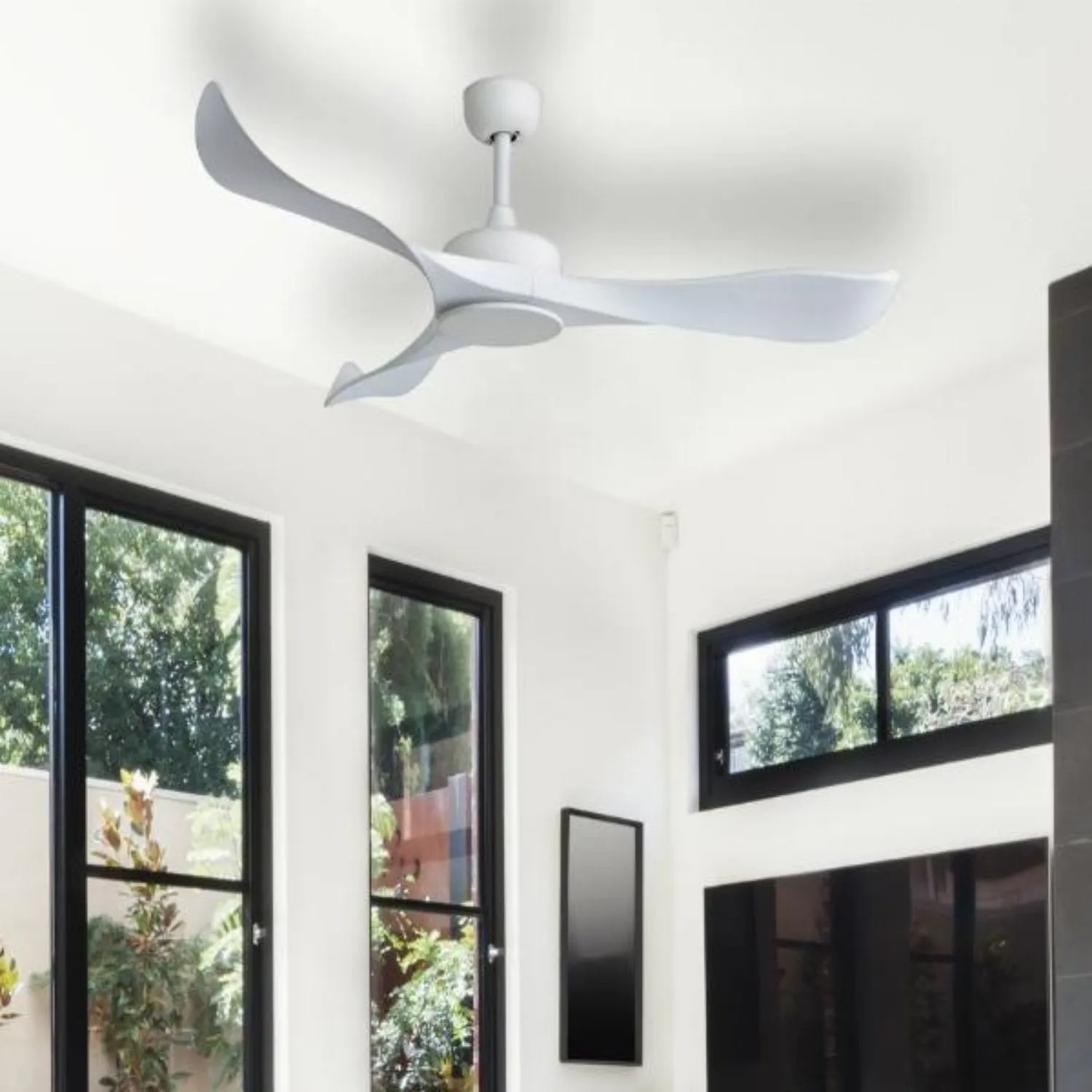 52" (1300mm) Scorpion DC Ceiling Fan in Brushed Nickel/White/Matt Black