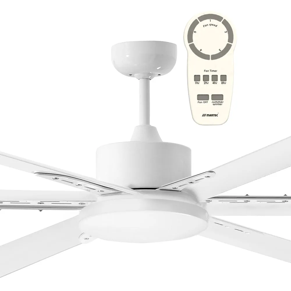 84" Albatross DC Ceiling Fan Matt Black, White, Brushed Nickel MAFMXR   MAF210X Martec Lighting