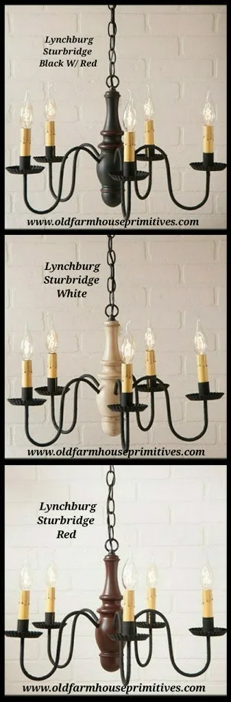 #9151S Lynchburg Wooden Chandelier Sturbridge Series (Made In USA)