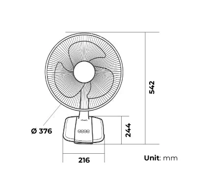 A30AS 12" TABLE FAN