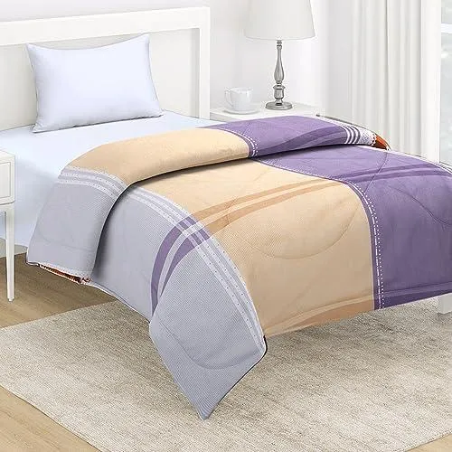 AC Comforter and Bedding Set for Single Bed, Pastel Checks