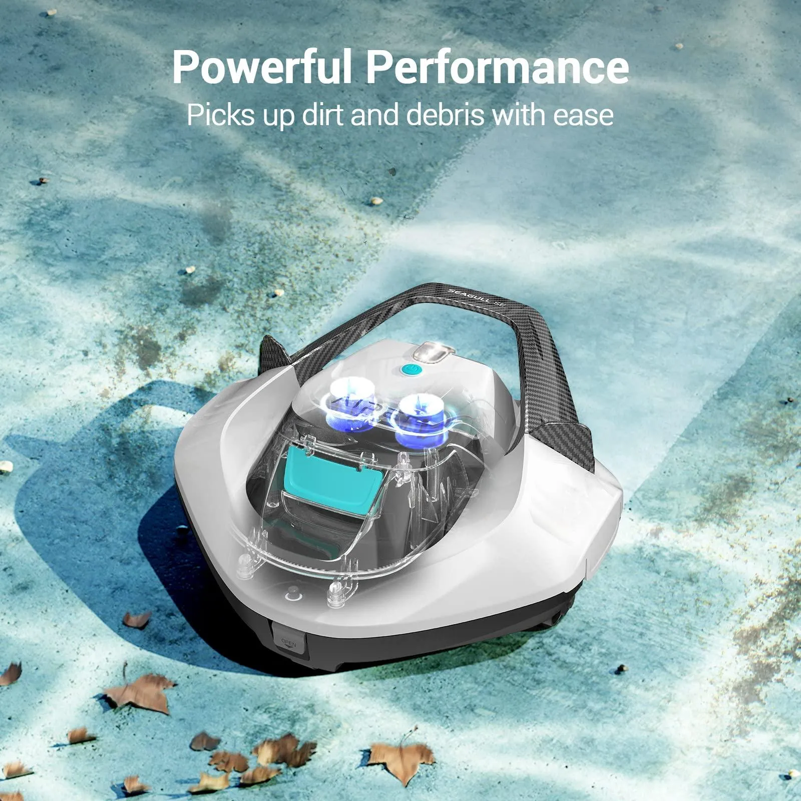 AIPER Seagull SE Cordless Robotic Pool Cleaner, Pool Vacuum Lasts 90 Mins