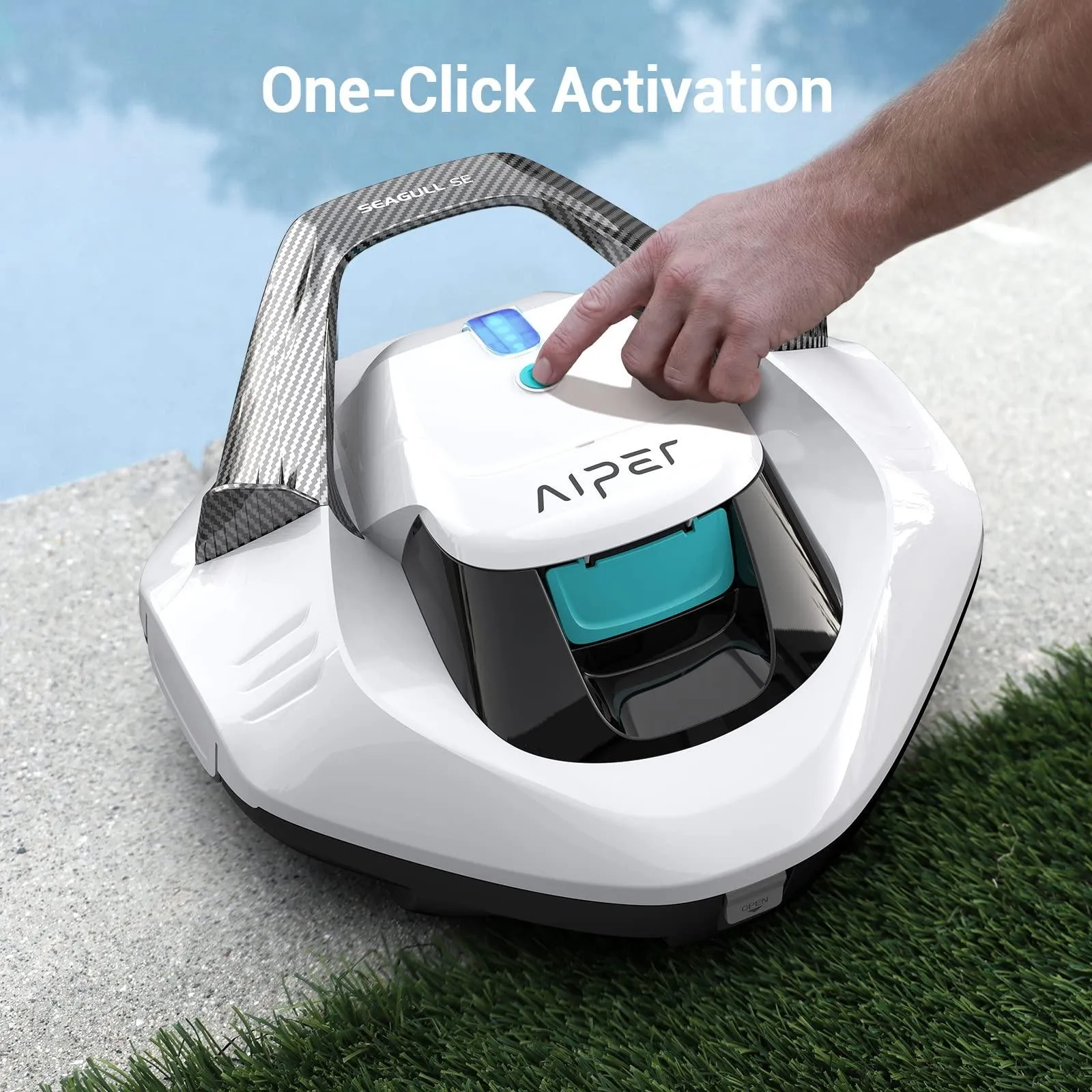 AIPER Seagull SE Cordless Robotic Pool Cleaner, Pool Vacuum Lasts 90 Mins