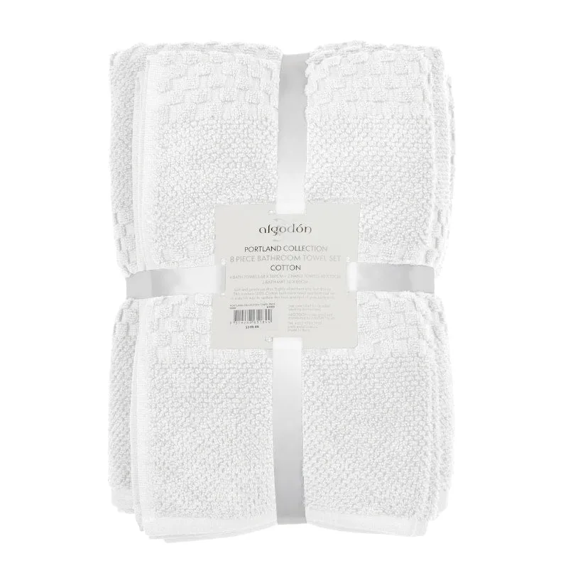 Algodon Portland 5 Piece Ivory Towel Pack