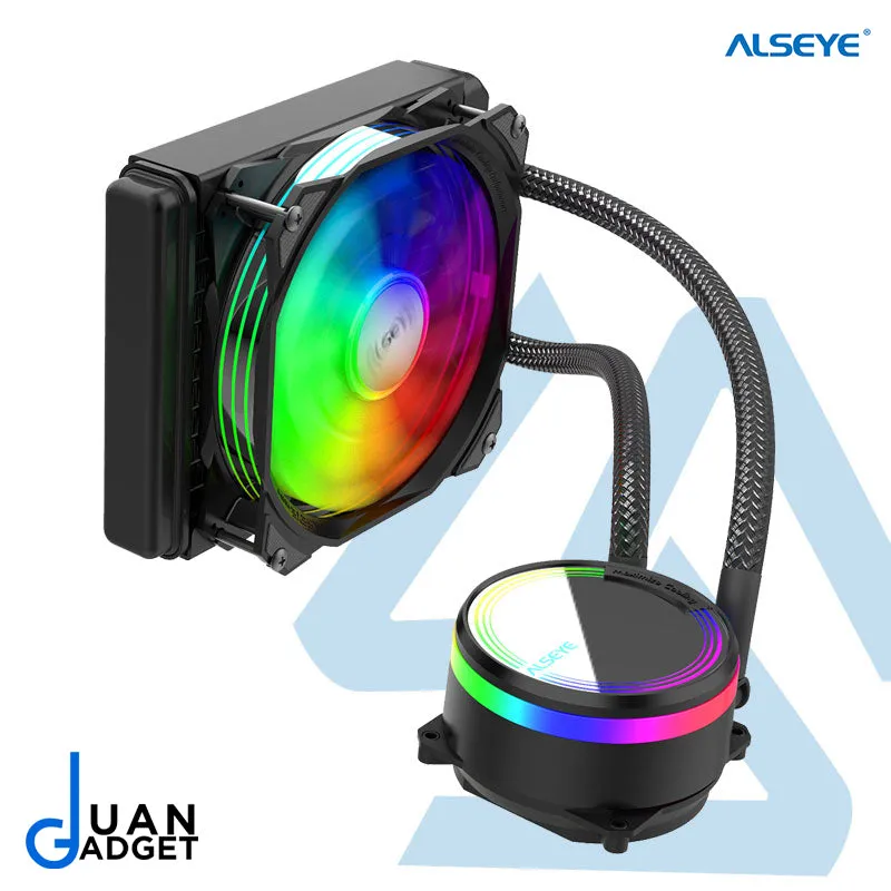 Alseye M120 Max Series Liquid Cooler with RGB Lighting for Intel and AMD Processors