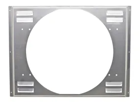 ALUMINUM EMC LOUVERED 1955-57 CHEVY DIRECT FIT HZ-5556-5557-5700 FAN SHROUD (21-7-8" x 16-3-8") - NATURAL