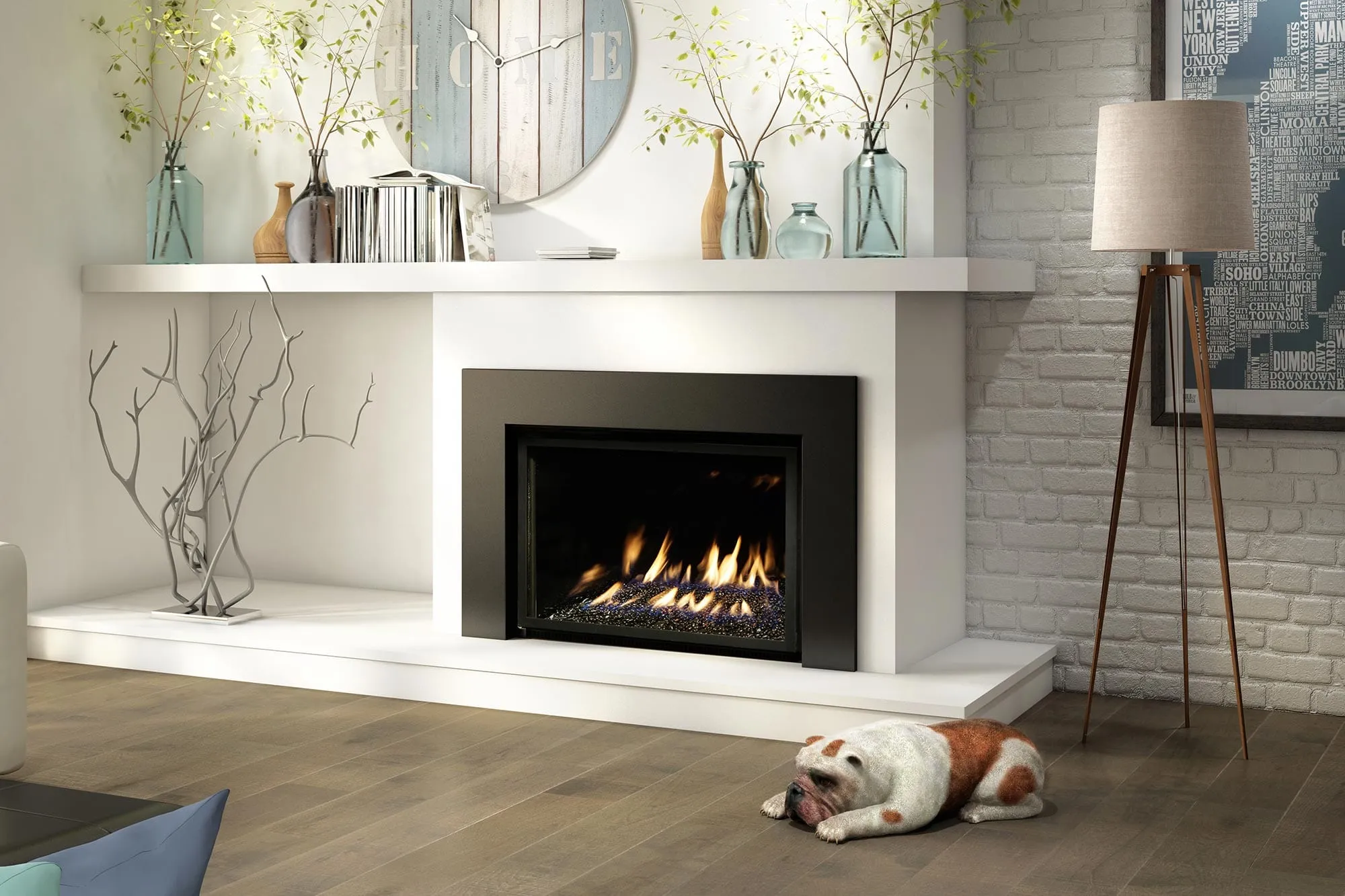 Ambiance Fireplaces Inspiration 29 Gas Insert (Logset Ver.)