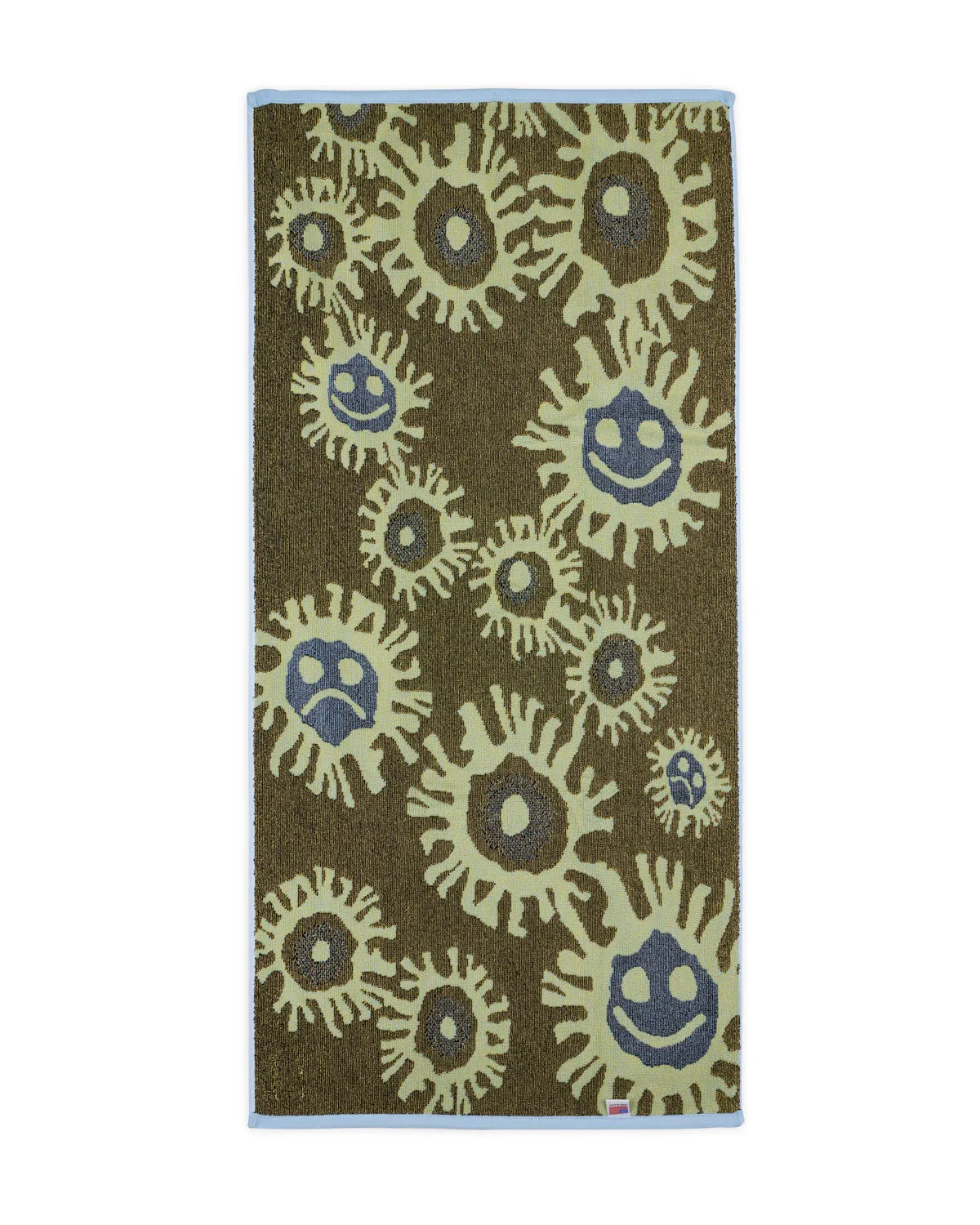 Amoeba Bath Towel - Light Blue