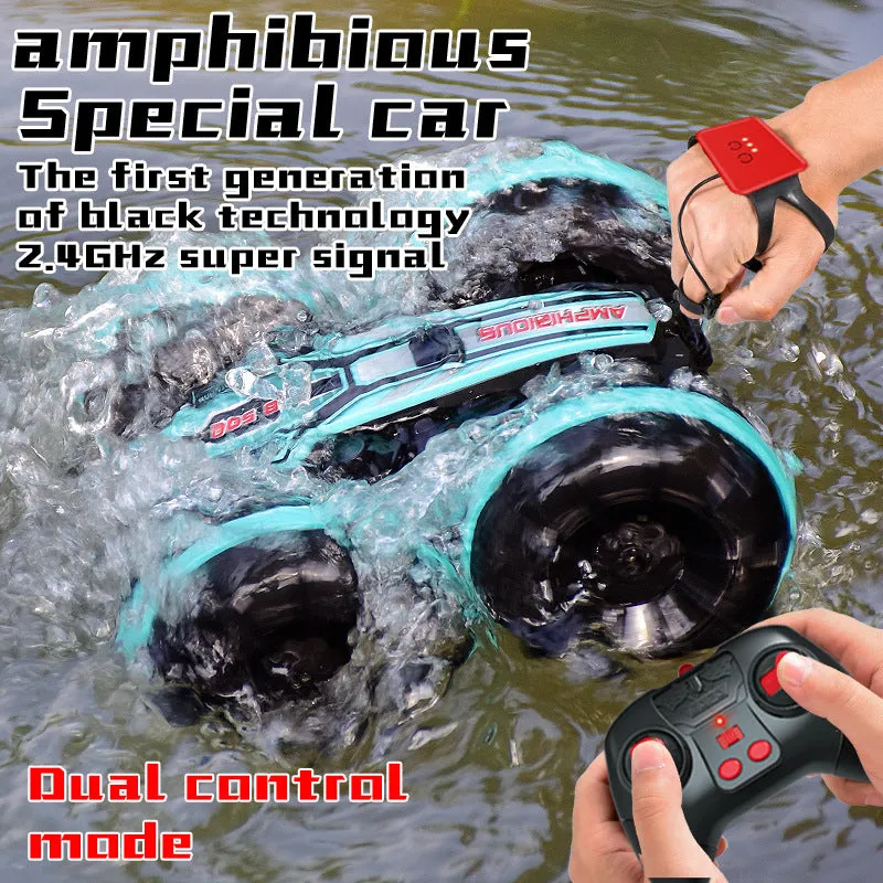 Amphibious Stunt Remote Control Car 2.4G Double-Sided Driving Remote Control Car Rolling And Rotating Off-Road Toy Car