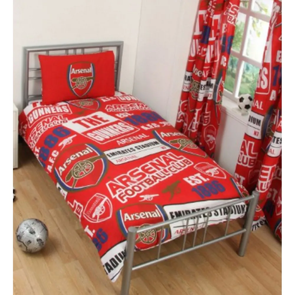 Arsenal FC Childrens/Kids Patch Duvet Set