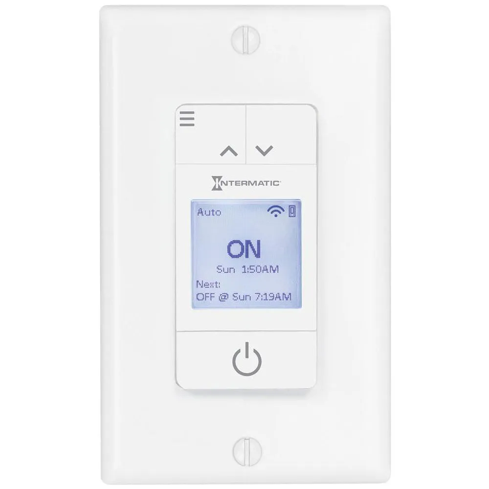 Ascend Smart Wi-Fi 15 Amp 7-Days LED Switch Timer, White