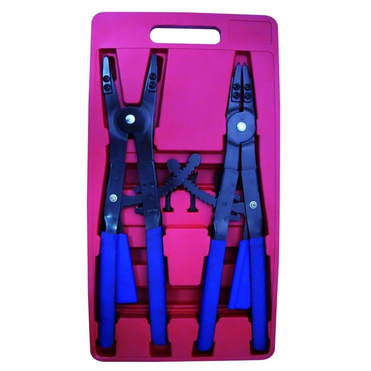 Astro Pneumatic 9402 Snap Ring Plier Set 2Pc 16" Lg Blue Handle