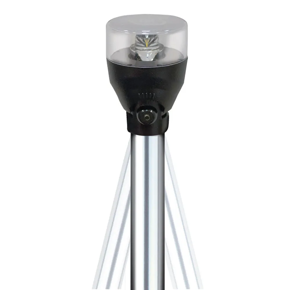 Attwood LED Articulating All Around Light - 48" Pole [5530-48A7]