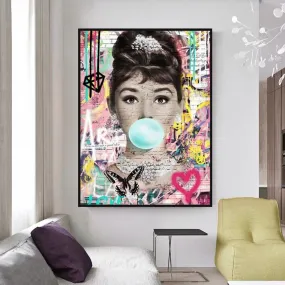 Audrey Hepburn Canvas Poster - Authentic Wall Art