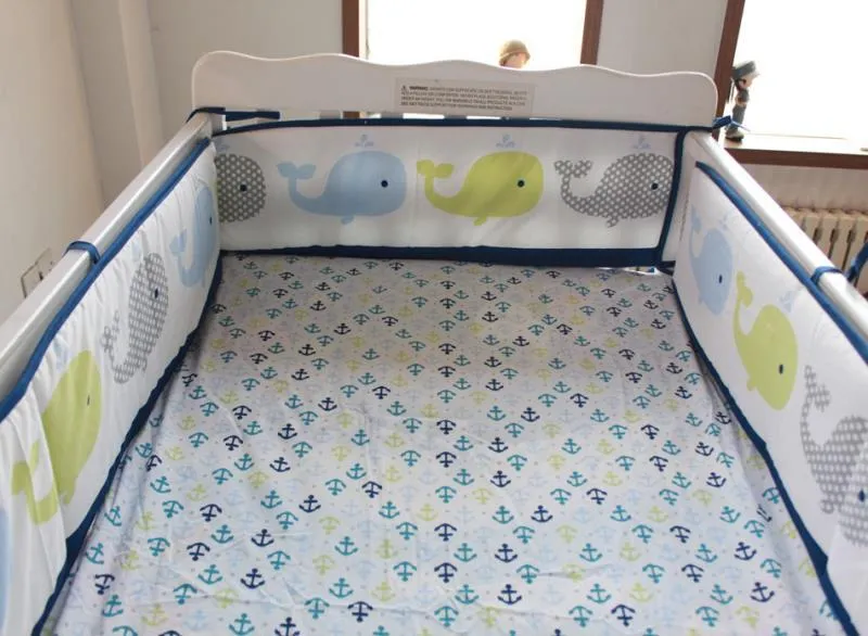 Baby Whale - Baby Crib Sheet