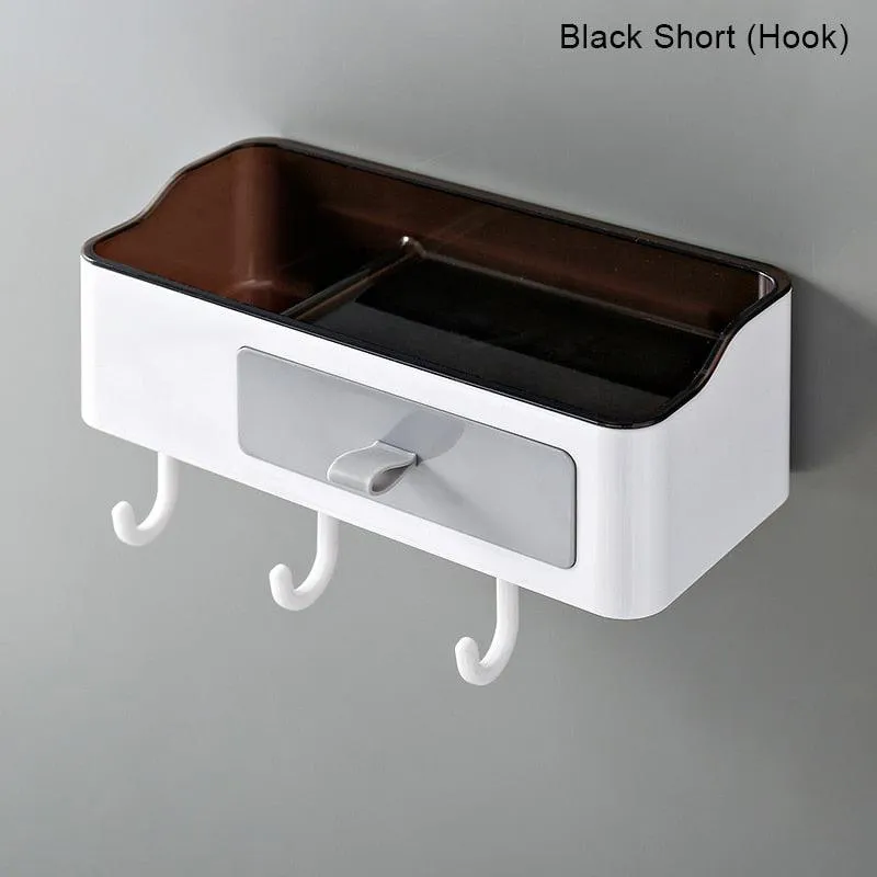 Bathroom Organizer With Towel Holder