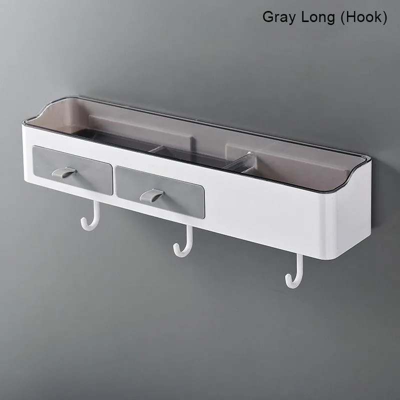 Bathroom Organizer With Towel Holder