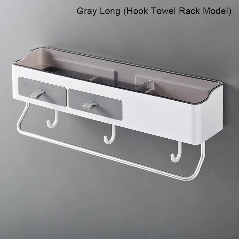 Bathroom Organizer With Towel Holder