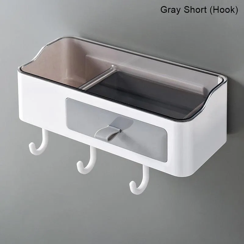 Bathroom Organizer With Towel Holder