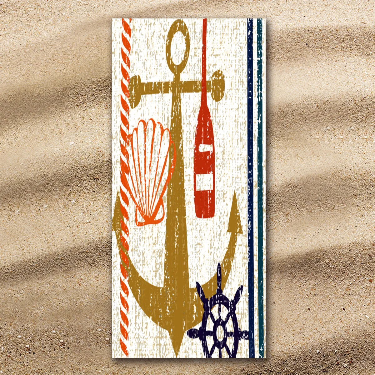 Beachy Anchor Extra Large Towel