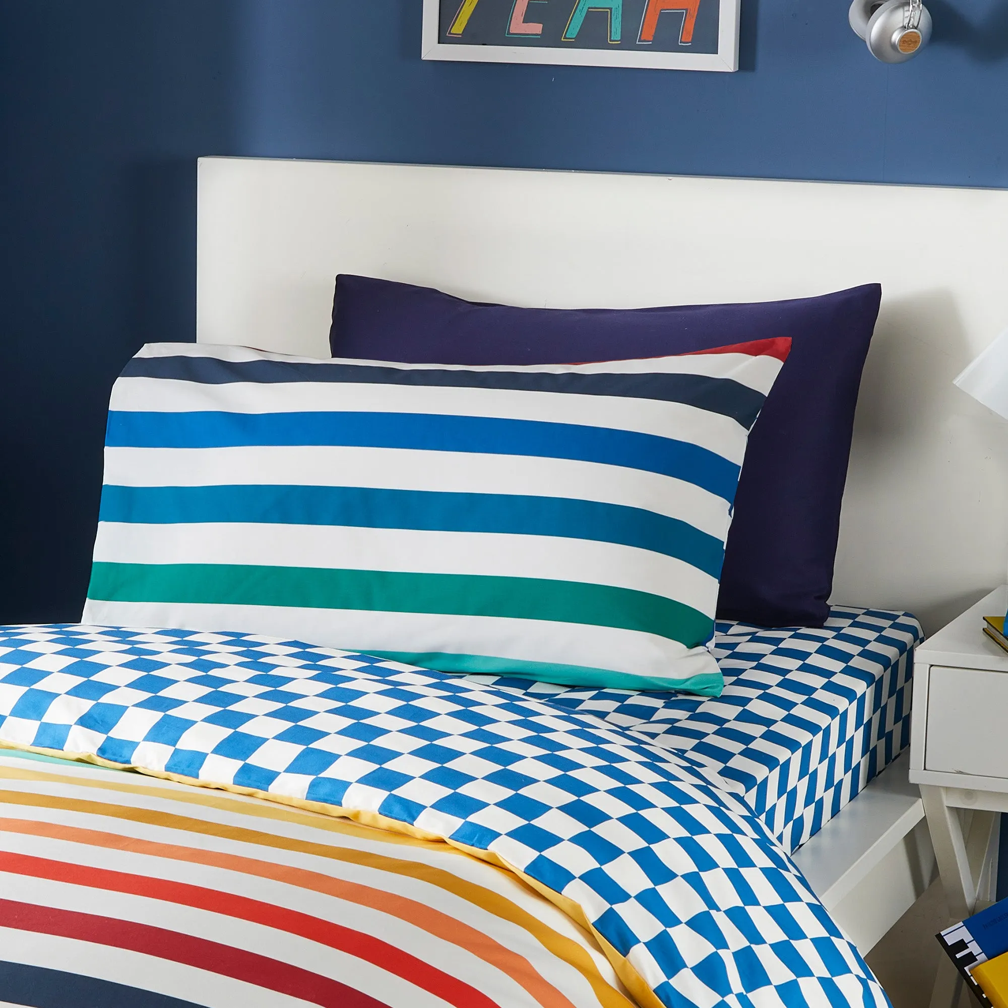 Beckett Stripe Duvet Cover Set by Bedlam in Multi