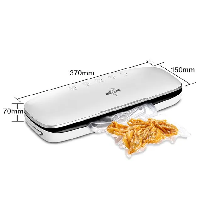 Best Electric Vacuum Sealer Machine 220V 110V With 10pcs Food Saver Bags Household Automatic Food Vacuum Packaging Machine