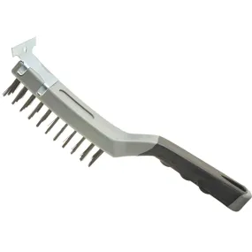 Best Look 5 In. x 1-1/4 In. Stiff Wire Brush with Scraper