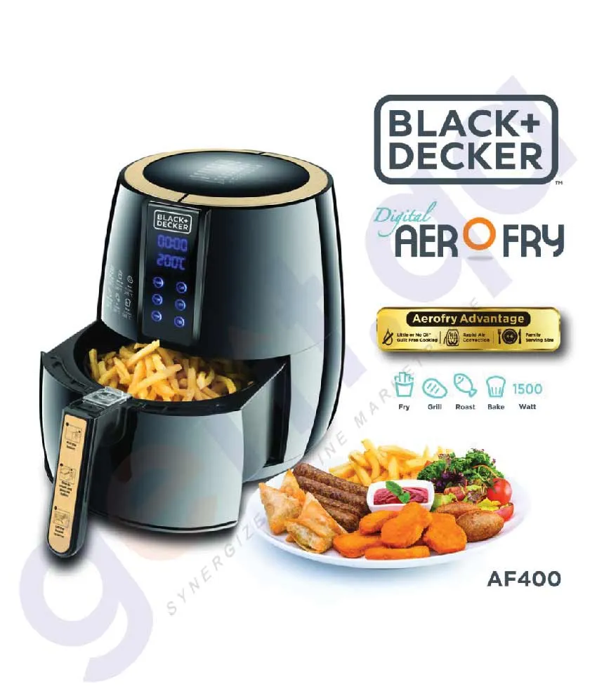 BLACK & DECKER HEALTH AIR FRYER AEROFRY 4 LITRE - AF400