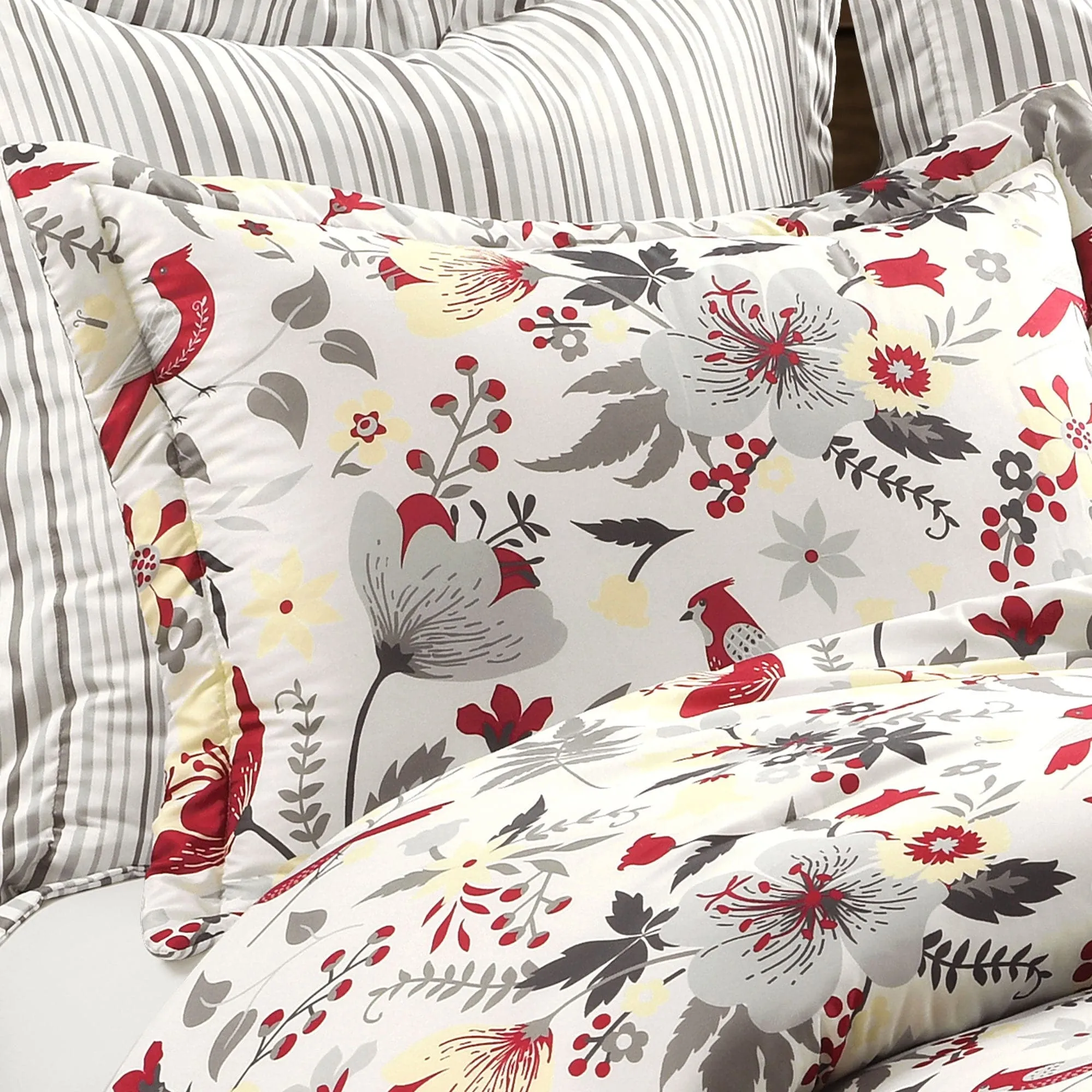 Blooming Garden Reversible 5 Piece Comforter Set