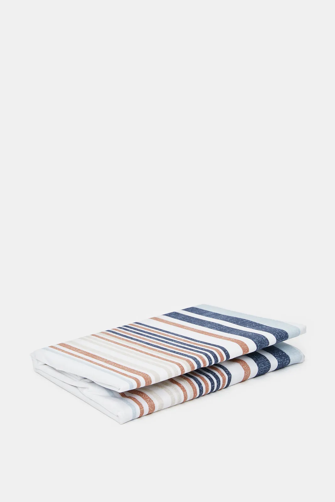 Blue Printed Pillowcase Set (2 Piece)