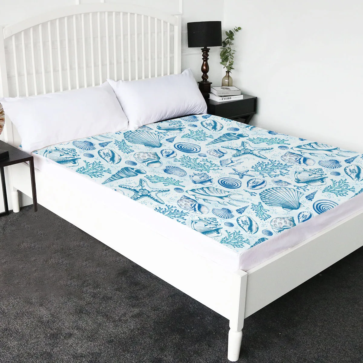 Blue Seashells Sheet Set