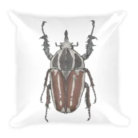 Brown Beetle by Robert Bowen Cushion