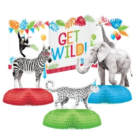 Bulk Party Animals Get Wild Centerpieces (24 per Case)