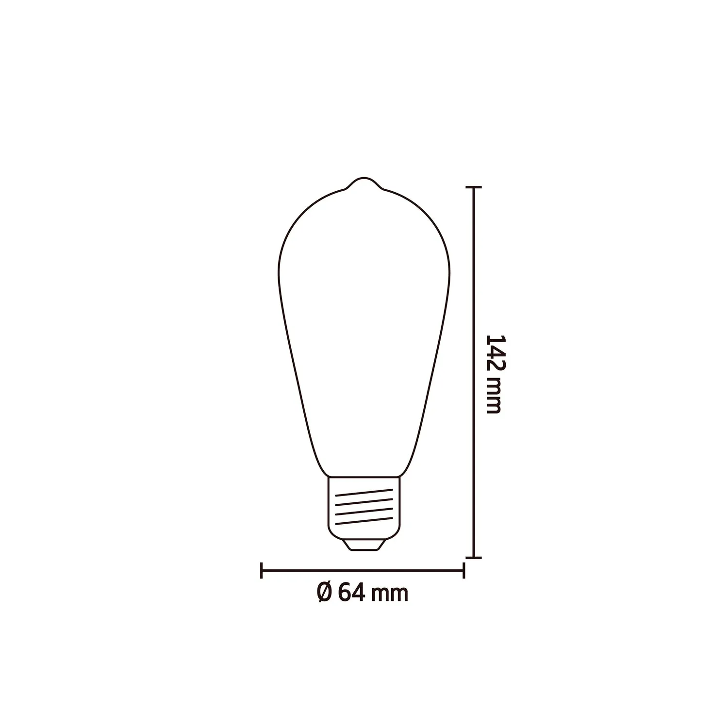 Calex Smart LED Bulb - E27 - Filament - RGB   Warm White - 4.9W