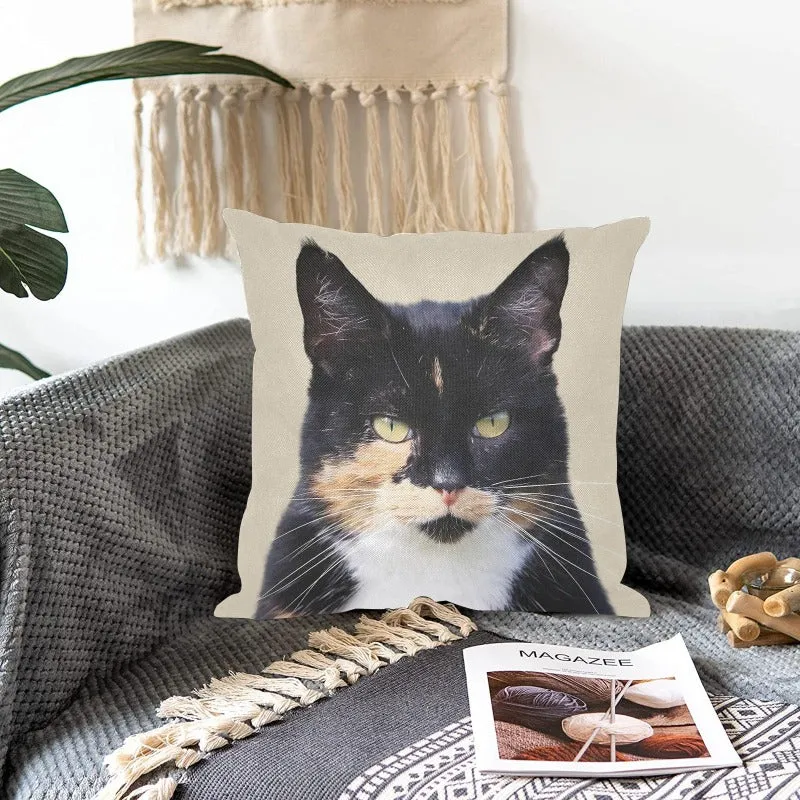 Calico Cat Pillowcases - Personalized Cat Pillow Cover