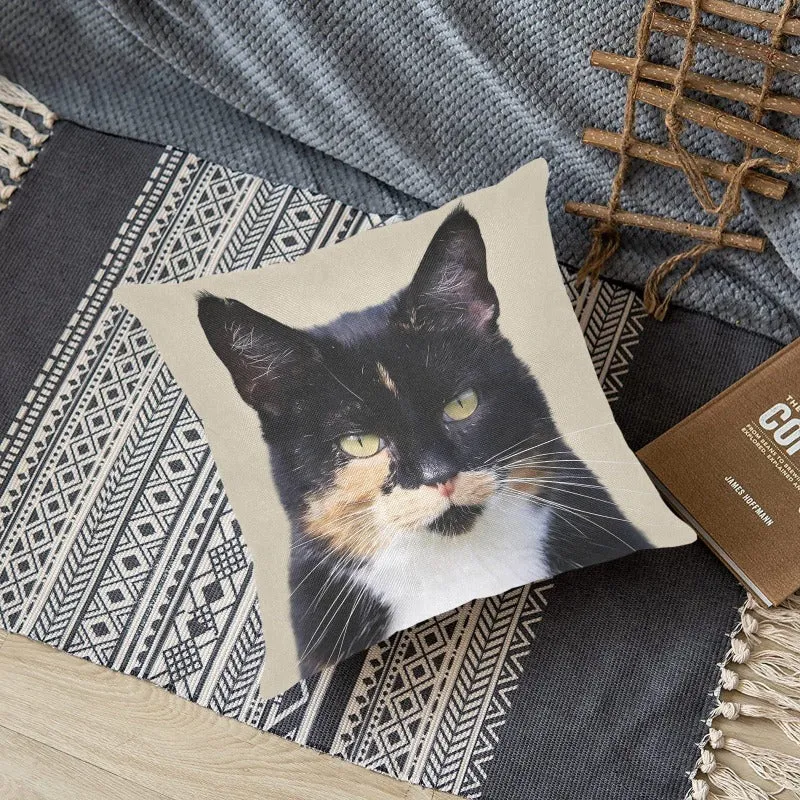 Calico Cat Pillowcases - Personalized Cat Pillow Cover