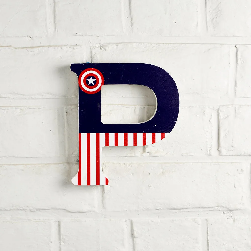 Captain America P Letter